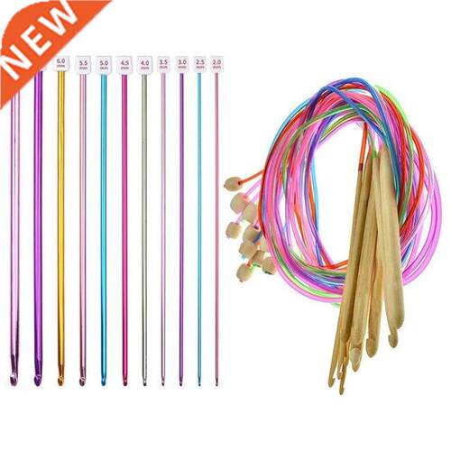 23PCS Crochet Hooks Set with 12PCS Bamboo Crochet Hooks 3-10