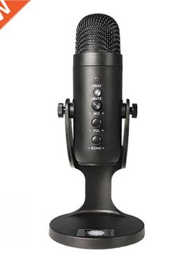 USB Condenser Microphone Gaming Streaming Noise Reduction Mu