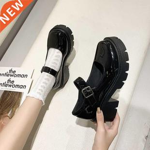 Lolita Shoes Japanese Girl Platform Black high heels fashion