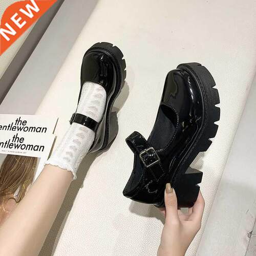 Lolita Shoes Japanese Girl Platform Black high heels fashion