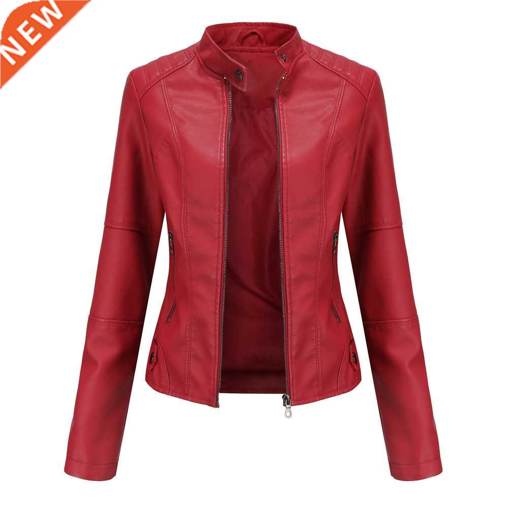 Leather Jacket Women 2021 Autumn Spring Women's Moto Biker Z