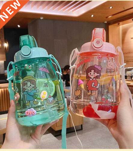 1.3L Portble Outdoor Wter Bottle Trnsprent Lrge Cpcit