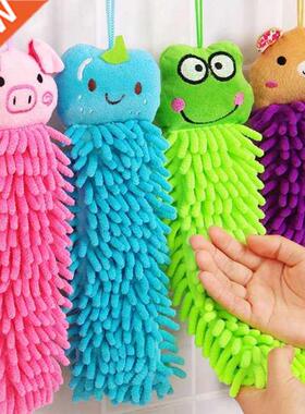 Soft Kitchen Hanging Towels Chenille Hand Face Wipe Towels B