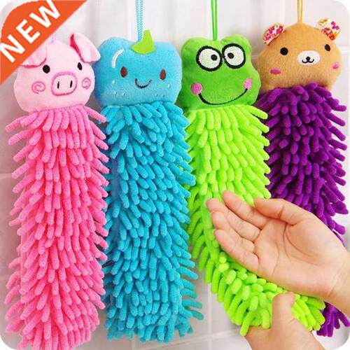 Soft Kitchen Hanging Towels Chenille Hand Face Wipe Towels B