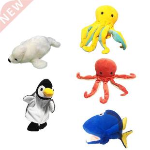 Marine Animal Hand Puppet Penguin Ocus Seal Plush Glove