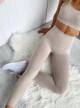 2 Piece Set Women Workout Clothes Yoga Set Seamless Women Gy