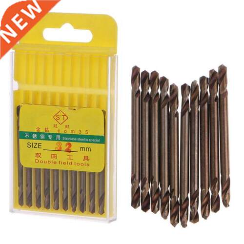 Cobalt M35 HSS Drill Bit Set 10 Piece 1/8 Inch Double Ended