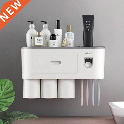Automatic Toothpaste Dispenser With Cup Magnetic Adsorption