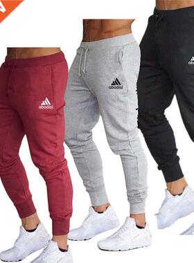 Men's casual sports pants, sportswear, tights, black, joggin