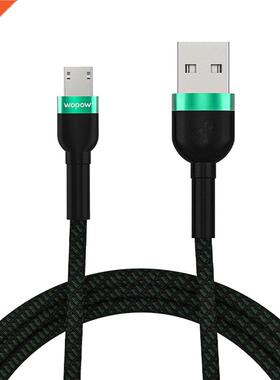Micro USB Fabric Cable 1.2m QC.0 Fast Charging Cable For Re