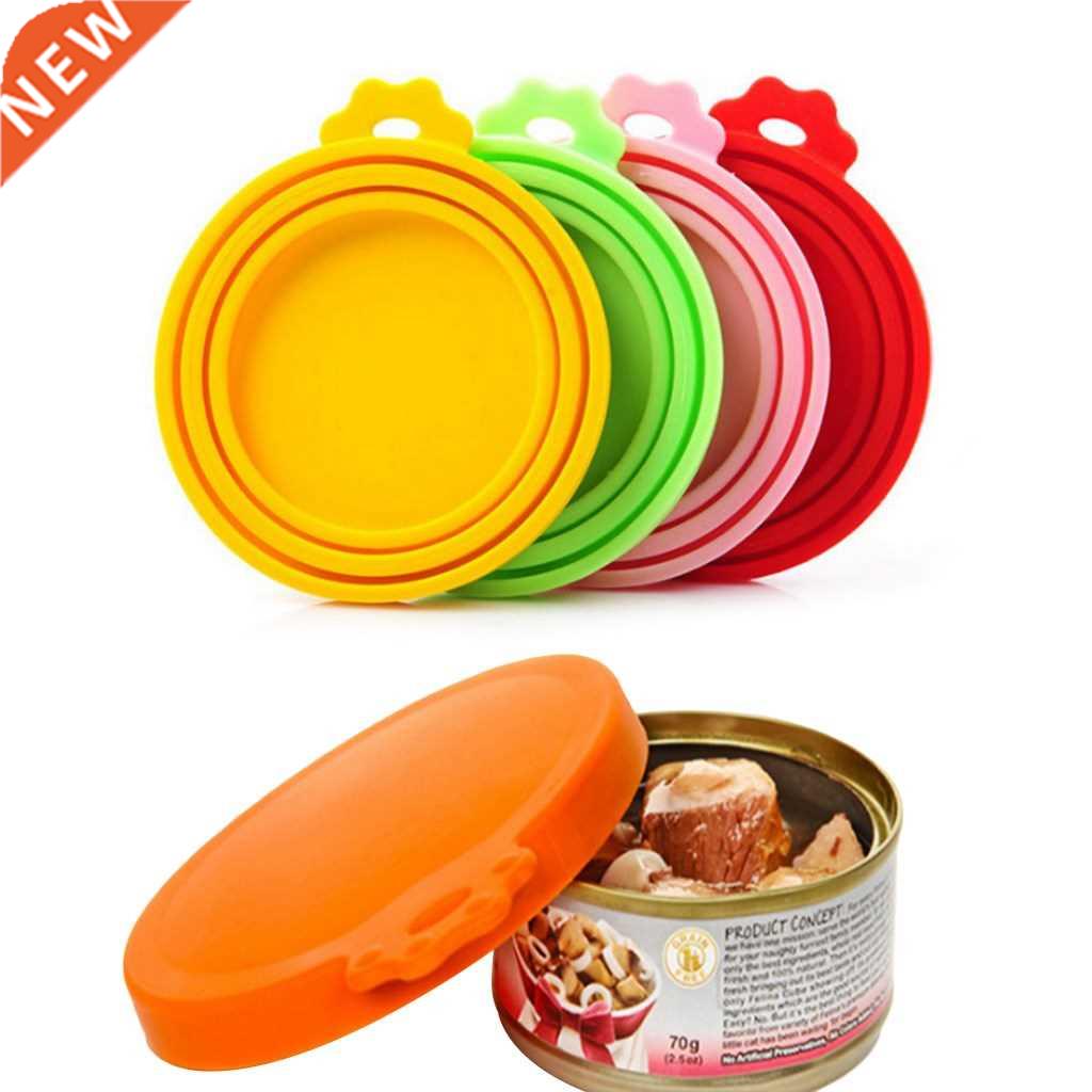 Portable Silicone Dog Cat Canned Lid Pet Food Cover Storage