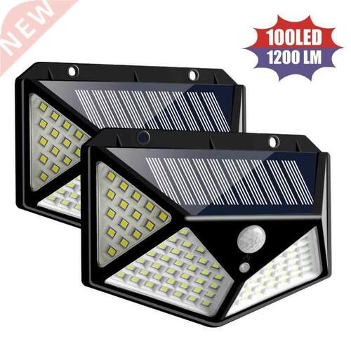Solar Power PIR Motion Sensor Wall Light Outdoor Garden Lamp