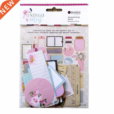 CRZCrafter 30pcs Printed Paper Diecuts Journaling Spots Eph
