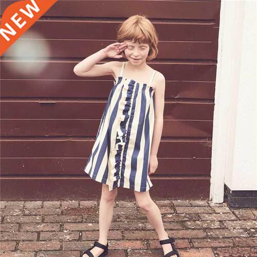 2022 summer new skirt girls dresses children's fashion print