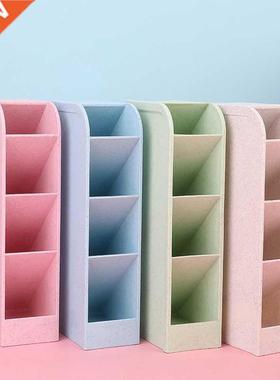 Multi-function Oliquely Inserted 4 Grid Desktop Pen Holder