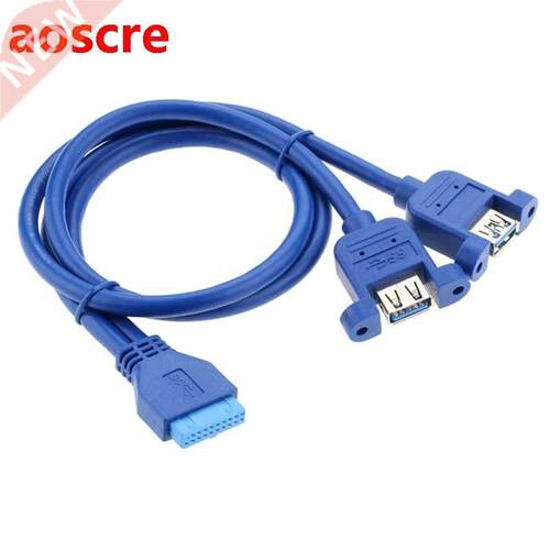 20Pin to USB3.0 Chassis Rear Bezel Cable 1 Point 2 Dual USB3