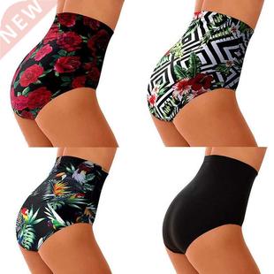 New Summer Women High Waisted Bikini Swim Shorts Bottom Fash