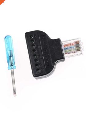 Nouveauté RJ45 Ethernet mâle à 8 broches AV bornier vis a