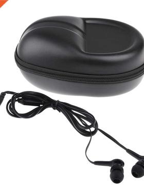 3.5mm In Ear Earphone Subwoofer black & Protection Hard Zipp