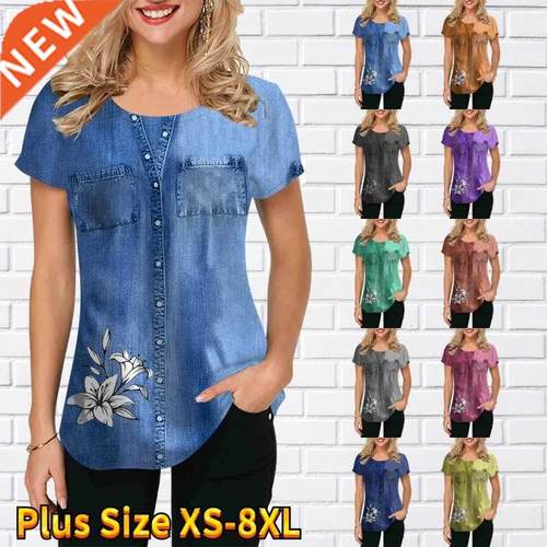 plus size T Shirts for Clothes T Shirt Women Tops pattern