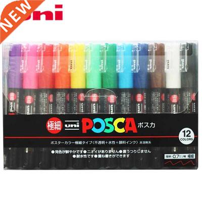 UNI POSCA PC 1M 12 color Suit Advertising Pen Graffiti High