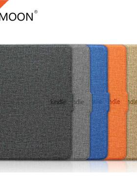 For Kindle Paperwhite 4 Case Cloth Texture PU Leather Smart