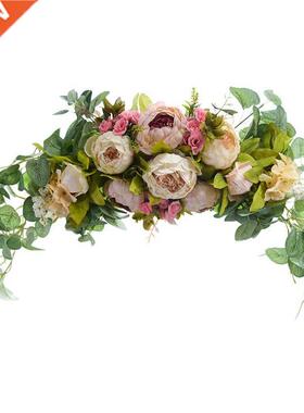 Wedding Arch Flower Artificial Peony Eucalyptus Wreath