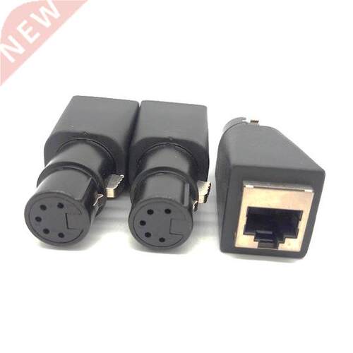 XLR Connector 5p Female To Network Cable Adapter RJ45 Female