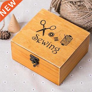 New Wooden Sewing Box Sewing Accessories Supplies Kit