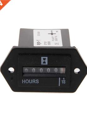 DC10V-80V Generator Sealed Hour Meter Counter For Boats Truc