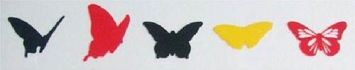 Three-dimensional wall stickers butterfly acrylic crystal