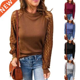 Clothes T Shirt Women black Autumn Long Sleeve Top Tee lady