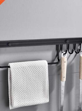 4/6 Hooks Aluminium Kitchen Wall Mounted Hook Self-Adhesive