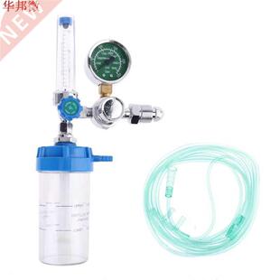 CGA 540 Pressure Regulator Inhaler Oxygen Pressure Gauge Red