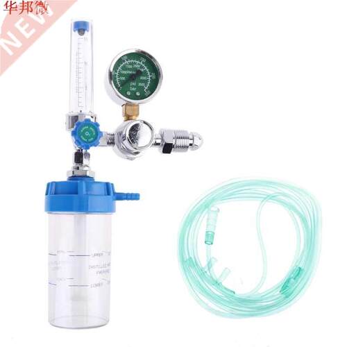 CGA 540 Pressure Regulator Inhaler Oxygen Pressure Gauge Red