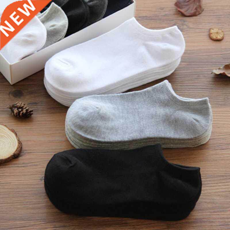 10 Pairs Women Breathable Sports socks Solid Color Boat Com