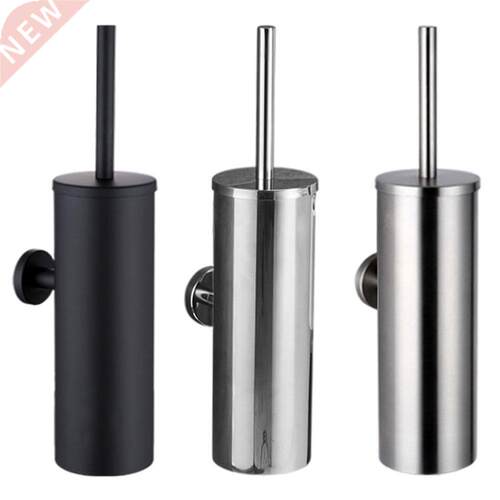 Matt Black Toilet Brush Holder StainlessSteel Cleaning Tool