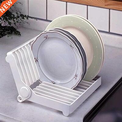 Kitchen Foldable Dish Drying Rack Organizer Cooking Dish Tra