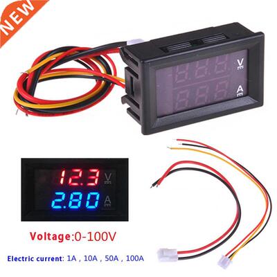 Digital Red LED Voltage Meter DC100V 10A Voltmeter Ammeter B