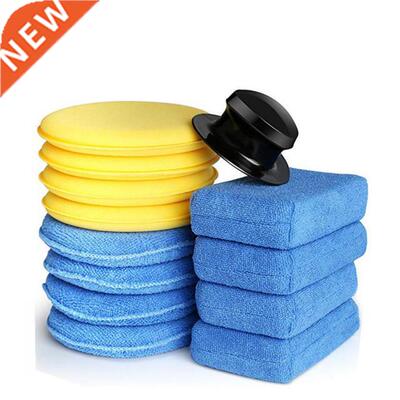 1pcs Car Wax Sponge Soft Microfiber Manual Applicator Pad P