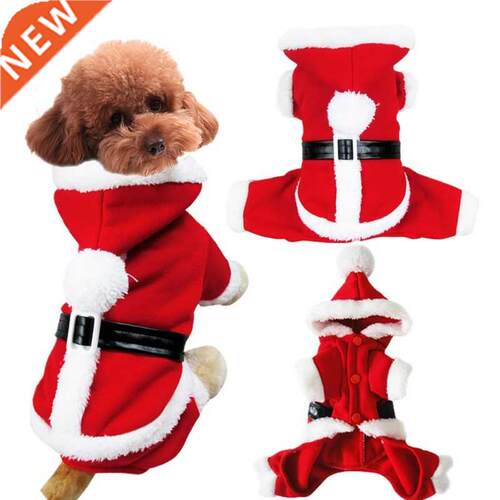 Christmas Pet Dog Jumpsuits Winter Warm Pet Dog Four Legged
