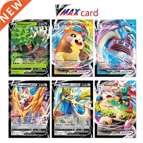 Random 25Pcs/Box New Pokemon Cards Vmax English Version Bat