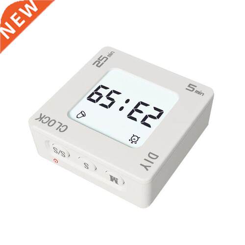 DIY Time Management Pomodoro Timer Creative Square Alarm Clo