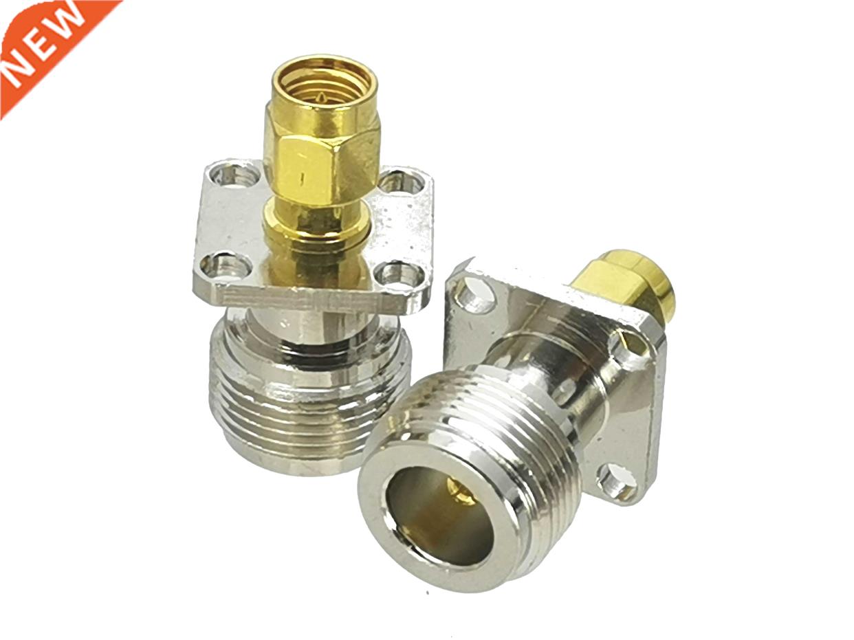 SMA Male plug to N Female Jack 17.5mm 4-holes Flange RF Adap