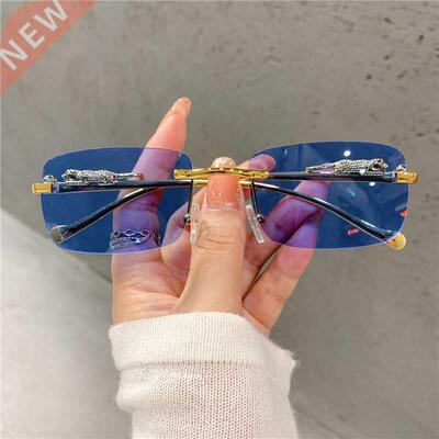 Vintage Sunglasses Rimless Cut Edge Women's Sunglasses Fashi
