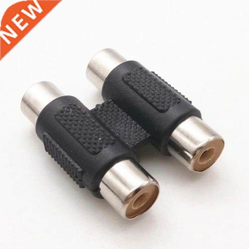 2pcs Jack Connector Coupler Adapter 2RCA AV Audio Video Fem