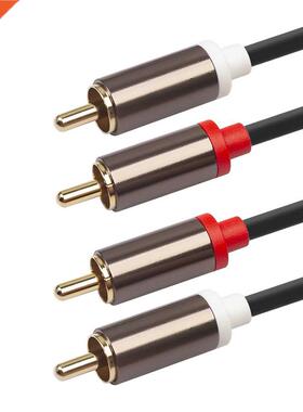 1m 2m 3m 2 Stereo RCA to 2 RCA Cable Male to Male Audio Cord