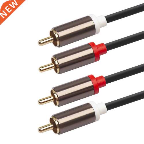 1m 2m 3m 2 Stereo RCA to 2 RCA Cable Male to Male Audio Cord