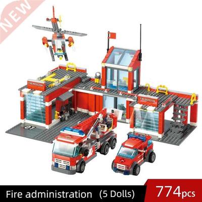 774/300pcs City Fire Station Model Building Blocks Compatibl