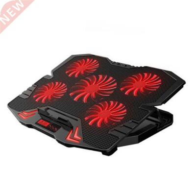 12-17inch Gaming Laptop Cooler five Fan Led Screen Two USB P